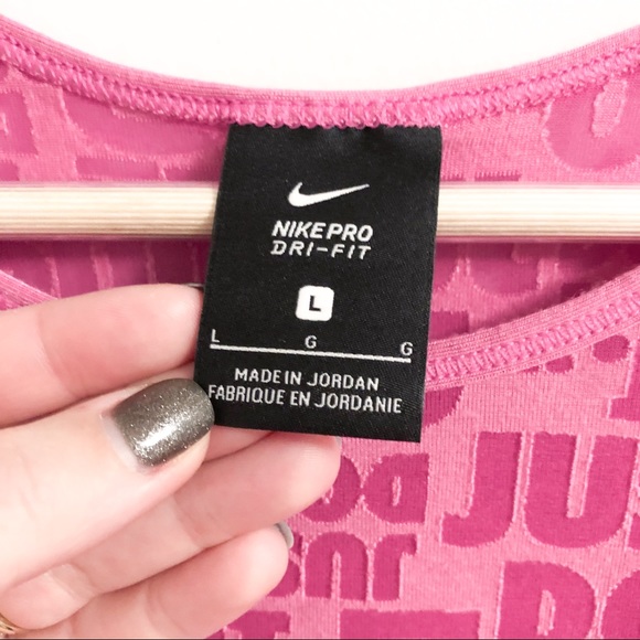3/$20 | Nike Women's Pro Just Do It Burnout Tank - Picture 3 of 6